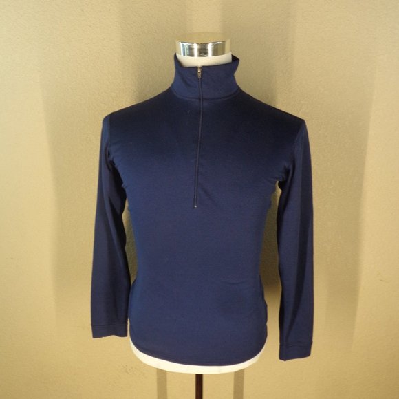 PATAGONIA CAPILENE NAVY BLUE 1/4 ZIP PULL OVER MEN'S SZ SMALL - Picture 3 of 5